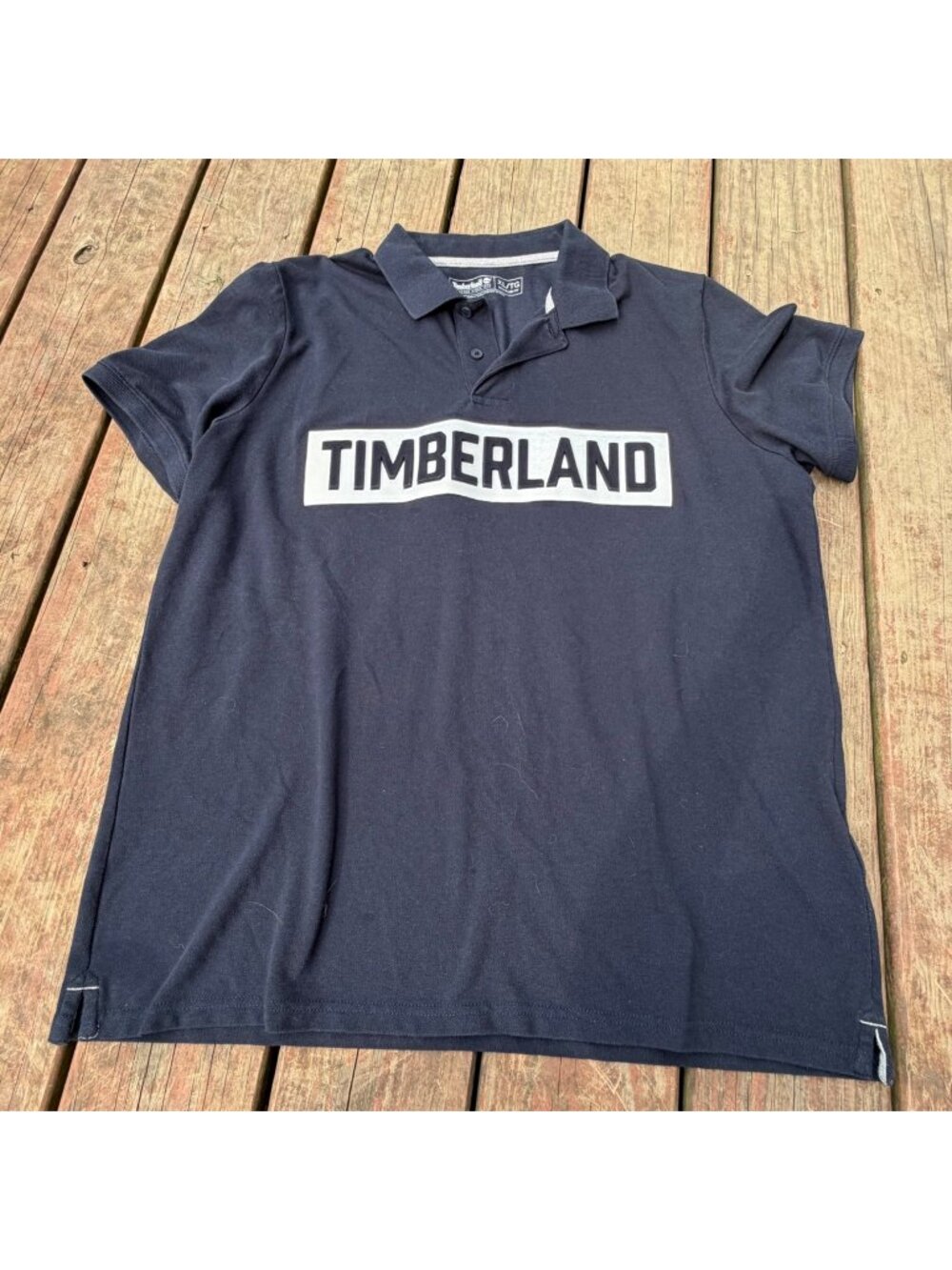 Timberland Navy Blue Polo Shirt XL Regular Fit Mens Casual Wear